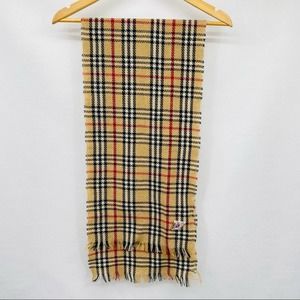 English Village Nova Check Plaid Scarf